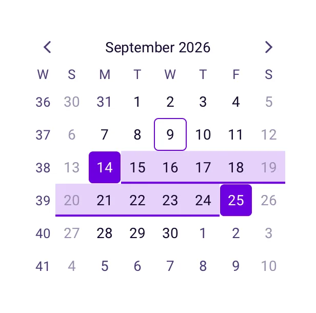 CalendarView