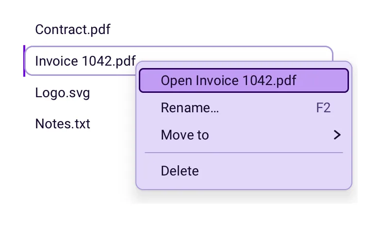 PopupMenu and ContextMenus